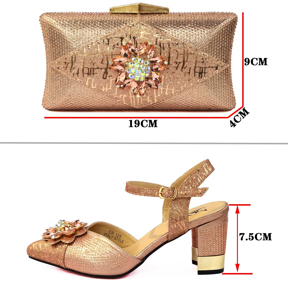 Shoes and bag sets cryst