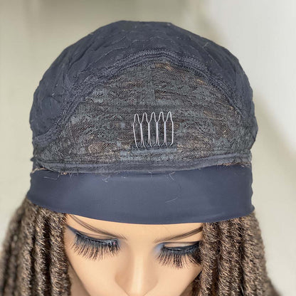 Cosplay Headband Dreadlock Synthetic soft faux locs Wigs Braiding Crochet Twist Hair Wigs For Black Women/Men