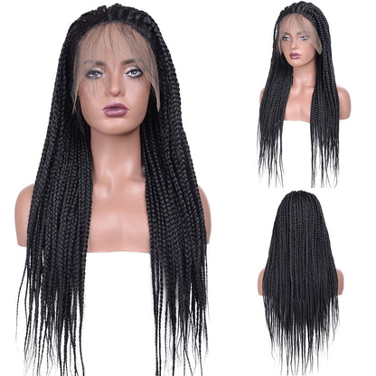 Synthetic Braided Wigs Lace Front Wigs With Baby Hair for Women Box Braid Wigs Long Lace Frontal Cornrow Braided Wig