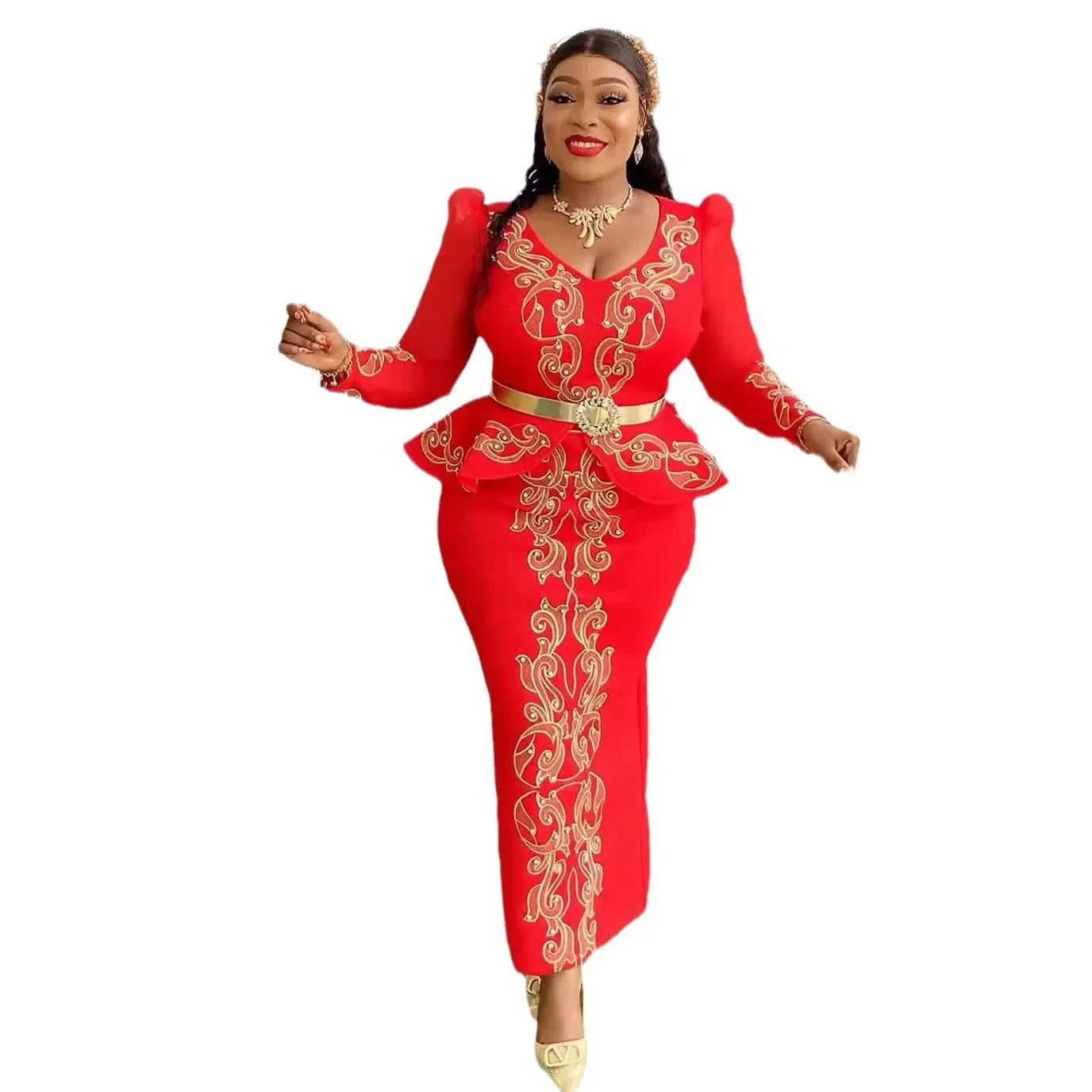 African Dresses for Women 2024 Elegant Africa Clothing Plus Size Wedding Party Evening Long Dress Dashiki Ankara Outfits Robes