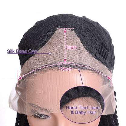 Synthetic Braided Wigs Lace Front Wigs With Baby Hair for Women Box Braid Wigs Long Lace Frontal Cornrow Braided Wig