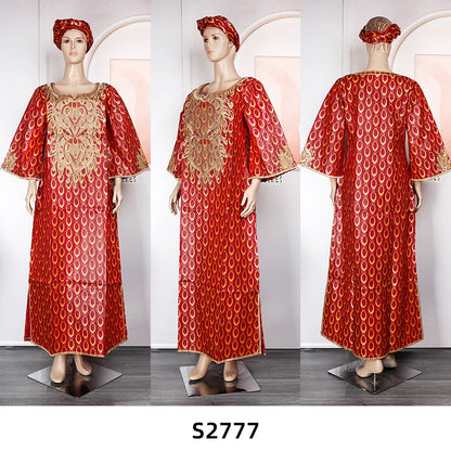 MD 2023 Bazin Riche Dashiki Women Dress Traditional African Dresses For Women Embroidery Pattern With Stone South Africa Clothes