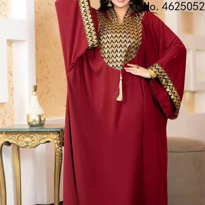 dress Dubai Luxury Evening Dresses Women Abaya Dubai Turkey Islam Kaftan Muslim African Hooded Dress Robe Djellaba Femme