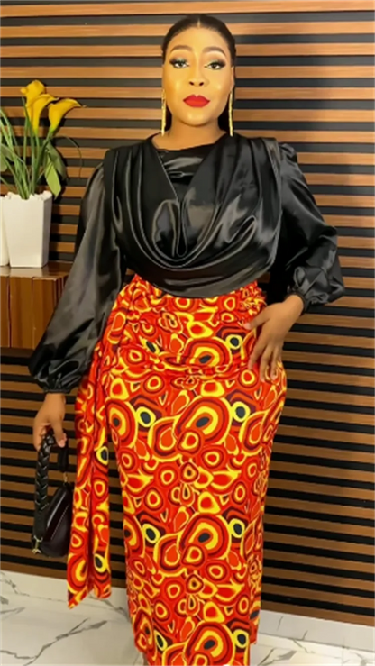 MD Plus Size African Elegant Party Dresses for Women 2023 New Fashion Chiffon Maxi Long Dress Kaftan Muslim Gown Ladies Clothing