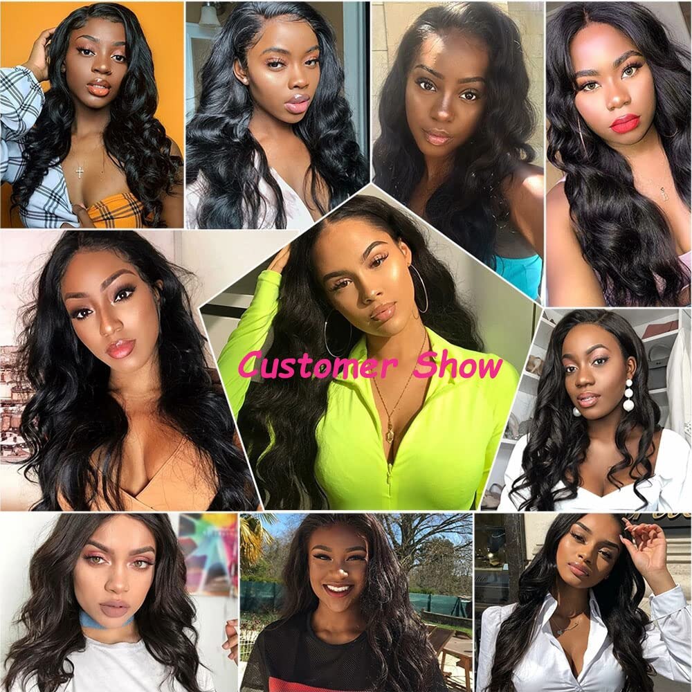 Synthetic Lace Front Wig For Black Women 32 Inches Super Long Body Wave Straight Hair Soku Middle Part Lace Wig With Baby Hair