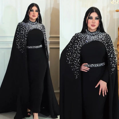 2024 African Dresses for Women Spring Africa Long Sleeve O-neck 2 Pieces Set Muslim Fashion Abaya Party Evening Long Maxi Dress