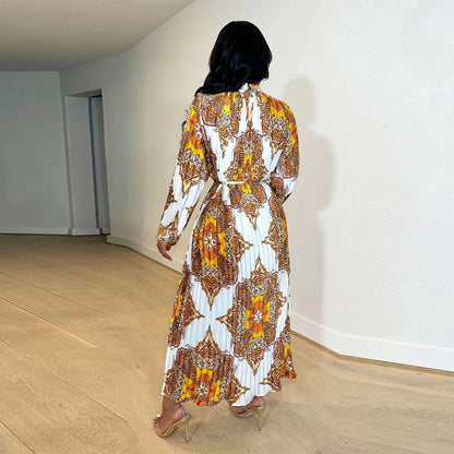 African Maxi Dresses For Women 2023 Plus Size Evening Party Long Dress Africa Clothing Elegant Kaftan Muslim Chiffon Dress