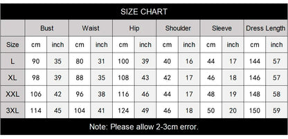 African Clothing Muslim Wedding Party Robe Jilbab Abaya Lady Dubai Turkish Africa Plus-Size Women's Dress Chiffon Maxi Dress