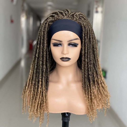 Cosplay Headband Dreadlock Synthetic soft faux locs Wigs Braiding Crochet Twist Hair Wigs For Black Women/Men