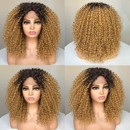 Lace Front Wigs Synthetic Short Hair Body Wave Wig For Women Preplucked Heat Resistant Fiber Hair Lace Front Wig Red Cosplay