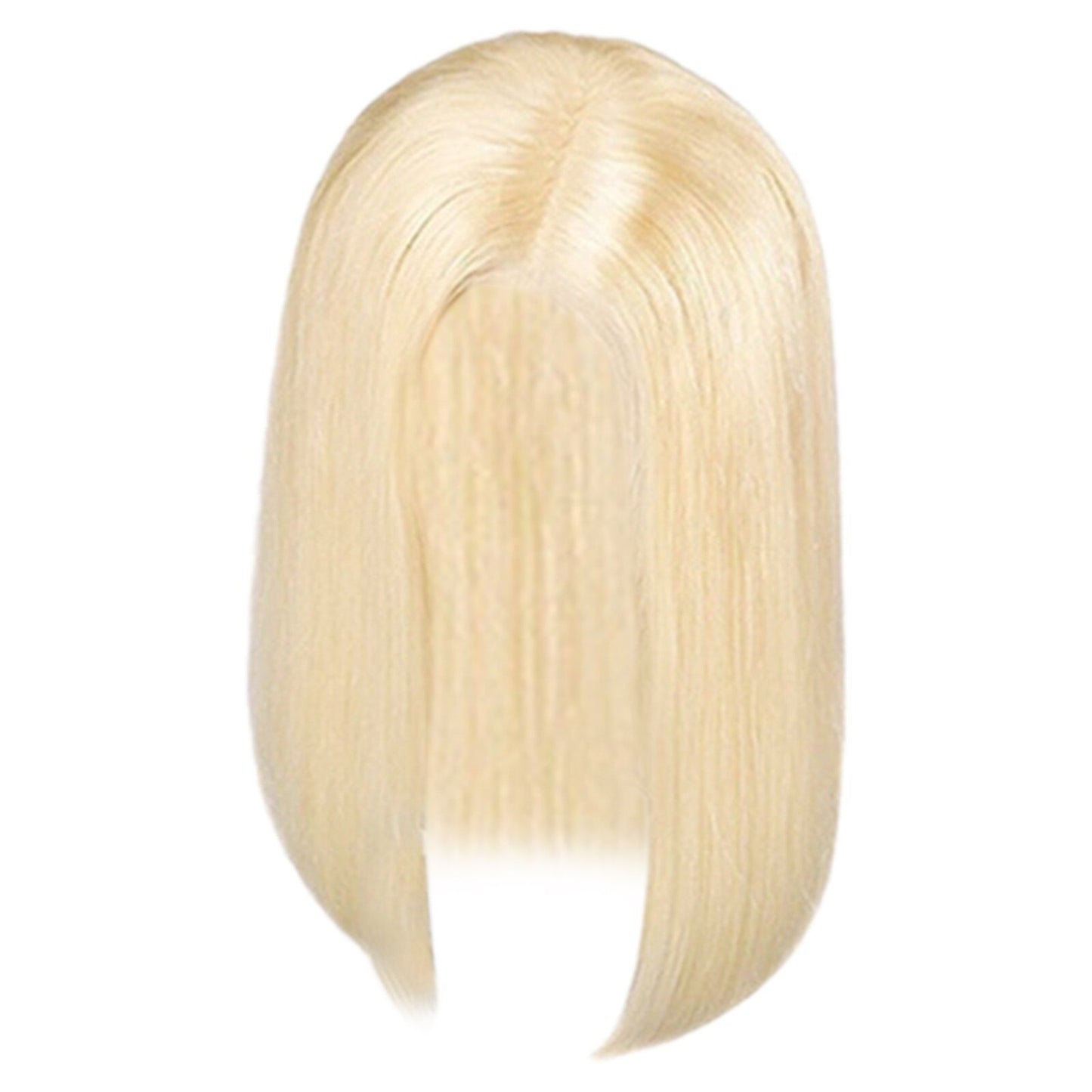 New Fashion Wig Female Golden Bangs Dyed Long Straight Hair Full Headgear Wig Does Not Require Hairstylist To Install And Wear