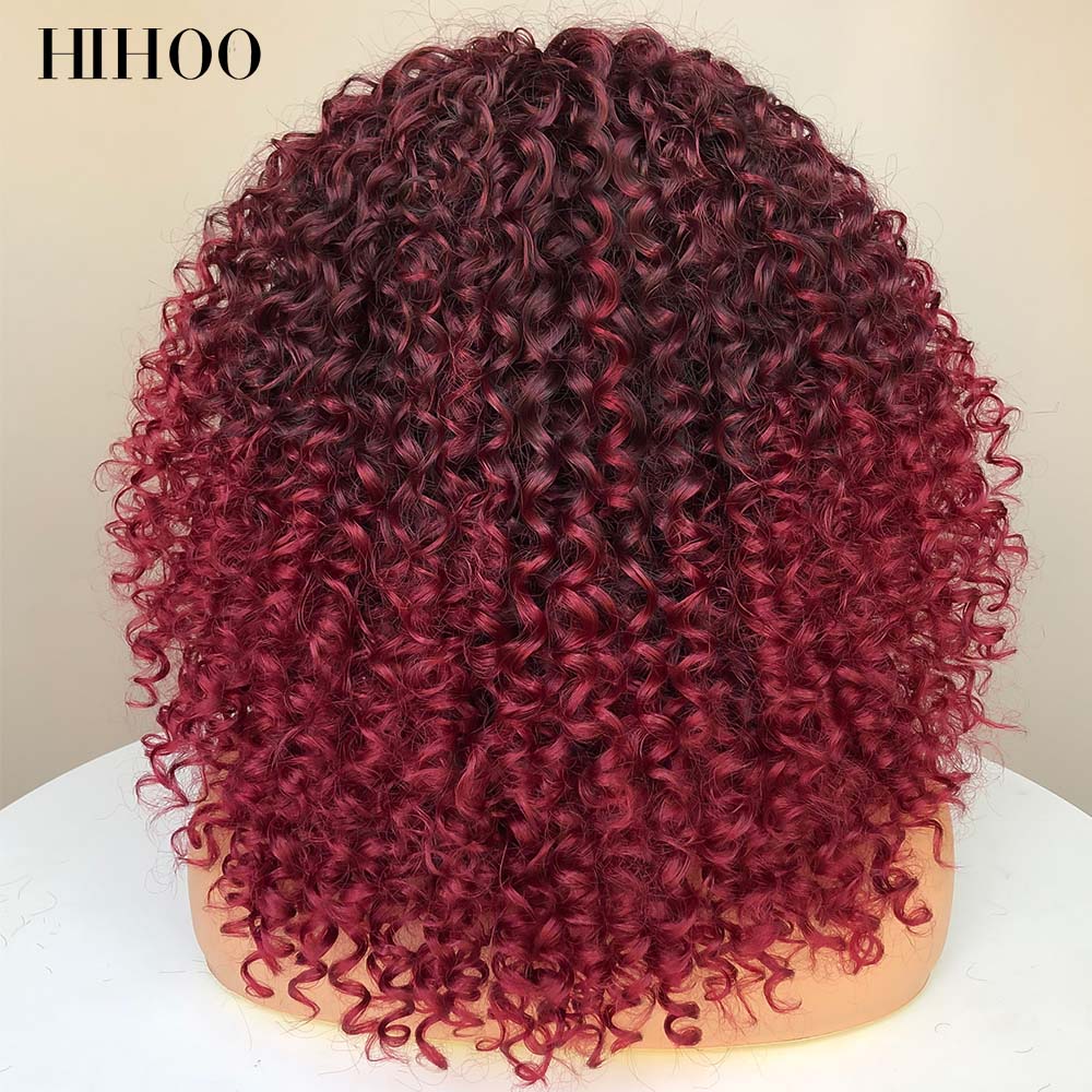 Lace Front Wigs Synthetic Short Hair Body Wave Wig For Women Preplucked Heat Resistant Fiber Hair Lace Front Wig Red Cosplay