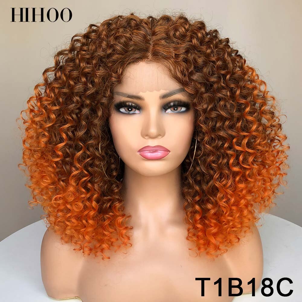 Lace Front Wigs Synthetic Short Hair Body Wave Wig For Women Preplucked Heat Resistant Fiber Hair Lace Front Wig Red Cosplay