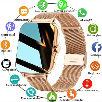 Y13 Smart Watch for Men Women Waterproof Sport Watches Fitness Pedometer Heart Rate Monitoring Touch Screen Calling Bracelet