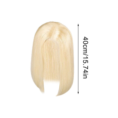 New Fashion Wig Female Golden Bangs Dyed Long Straight Hair Full Headgear Wig Does Not Require Hairstylist To Install And Wear